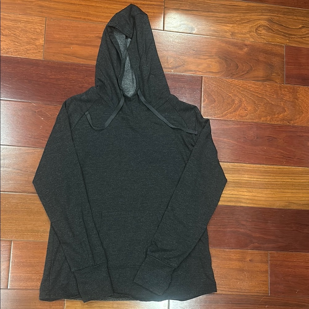 Women's Lightweight Hooded Long Sleeve Top - Black